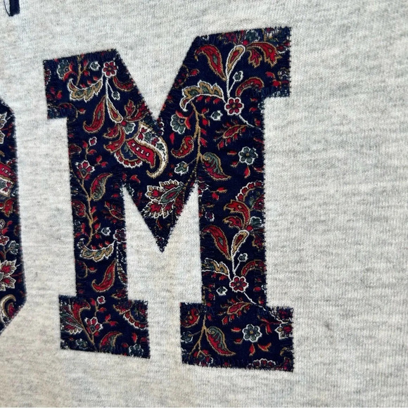 M.J. Soffee Grey Embroidered Army Mom Logo T-Shirt Size XL - Picture 7 of 11